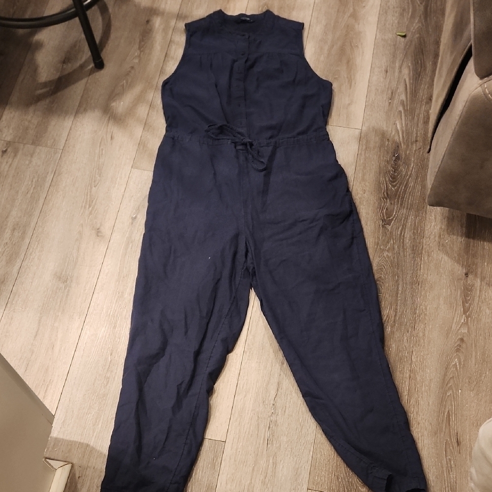 Lucky Brand Navy Sleeveless Jumpsuit